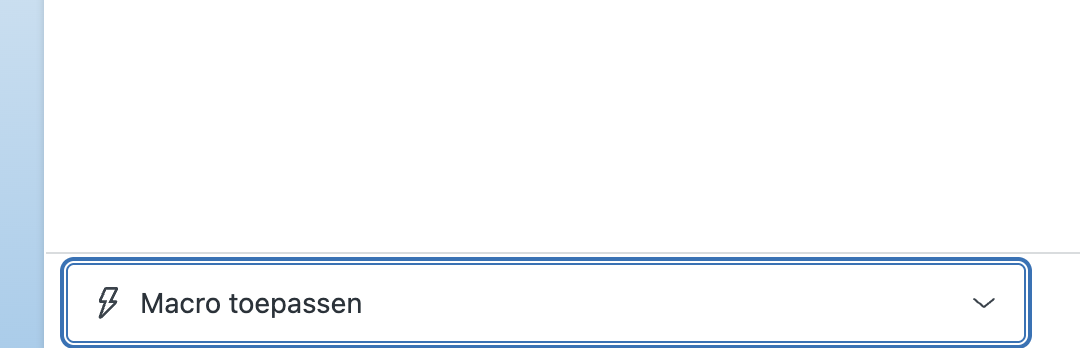 macro antwoorden zendesk
